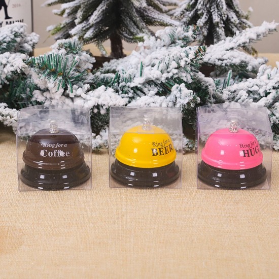 Christmas Craft Bell, Metal Call Bell, Desk Bell Service Bell for Restaurant Club Customer Service, Holiday Decorations Christmas Craft Bell, Metal Call Bell, Desk Bell Service Bell for Restaurant Club Customer Service, Holiday Decorations