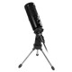 Professional Studio Microphone USB Metal Condenser Recording Microphone with Cardioid Studio Recording Mic for PC Laptop Black Professional Studio Microphone USB Metal Condenser Recording Microphone with Cardioid Studio Recording Mic for PC Laptop Black