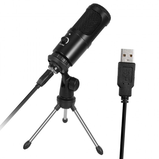 Professional Studio Microphone USB Metal Condenser Recording Microphone with Cardioid Studio Recording Mic for PC Laptop Black Professional Studio Microphone USB Metal Condenser Recording Microphone with Cardioid Studio Recording Mic for PC Laptop Black