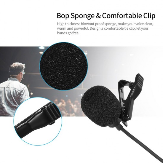 Type-C Lavalier Microphone Omni-Directional Condenser Microphone Superb Sound for Audio and Video Recording Black Type-C Lavalier Microphone Omni-Directional Condenser Microphone Superb Sound for Audio and Video Recording Black