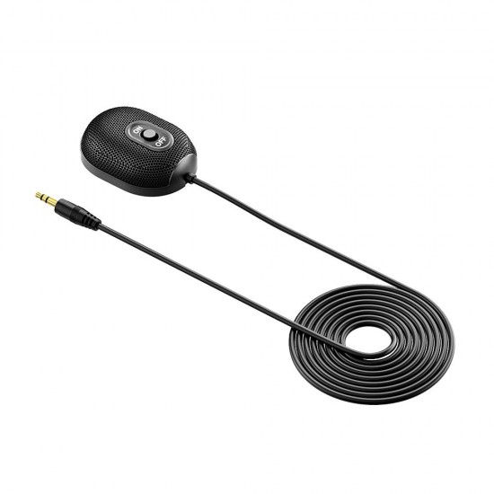 Omnidirectional Condenser Microphone Conference Microphone Capacitor Mic for Video Chat/ Online Teaching/Live Streaming Black Omnidirectional Condenser Microphone Conference Microphone Capacitor Mic for Video Chat/ Online Teaching/Live Streaming Black
