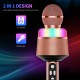Wireless Karaoke Microphone with LED Lights 2-in-1 Handheld BT Mic Speaker Support TF Card Playing for iOS/Android Device, Black Wireless Karaoke Microphone with LED Lights 2-in-1 Handheld BT Mic Speaker Support TF Card Playing for iOS/Android Device, Black