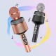 Wireless Karaoke Microphone with LED Lights 2-in-1 Handheld BT Mic Speaker Support TF Card Playing for iOS/Android Device, Black Wireless Karaoke Microphone with LED Lights 2-in-1 Handheld BT Mic Speaker Support TF Card Playing for iOS/Android Device, Black