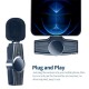 2.4GHz Wireless Clip-on Microphone 20m Transmission Distance Plug and Play for Live Streaming Vlog Shooting Type-C Interface 2.4GHz Wireless Clip-on Microphone 20m Transmission Distance Plug and Play for Live Streaming Vlog Shooting Type-C Interface