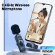 2.4GHz Wireless Clip-on Microphone 20m Transmission Distance Plug and Play for Live Streaming Vlog Shooting Type-C Interface 2.4GHz Wireless Clip-on Microphone 20m Transmission Distance Plug and Play for Live Streaming Vlog Shooting Type-C Interface