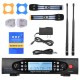 Professional Digital UHF Wireless Handheld Microphone Mic System Dual Channels LCD Display Receiver 2 Microphones for Stage Karaoke Meeting Party Professional Digital UHF Wireless Handheld Microphone Mic System Dual Channels LCD Display Receiver 2 Microphones for Stage Karaoke Meeting Party