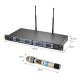 4D-B Professional 4 Channel UHF Wireless Handheld Microphone System 4 Microphones 1 Wireless Receiver 6.35mm Audio Cable LCD Display for Karaoke Family Party Presentation Performance Public Address 4D-B Professional 4 Channel UHF Wireless Handheld Microphone System 4 Microphones 1 Wireless Receiver 6.35mm Audio Cable LCD Display for Karaoke Family Party Presentation Performance Public Address