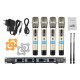 4D-B Professional 4 Channel UHF Wireless Handheld Microphone System 4 Microphones 1 Wireless Receiver 6.35mm Audio Cable LCD Display for Karaoke Family Party Presentation Performance Public Address 4D-B Professional 4 Channel UHF Wireless Handheld Microphone System 4 Microphones 1 Wireless Receiver 6.35mm Audio Cable LCD Display for Karaoke Family Party Presentation Performance Public Address
