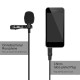 Mini Tie Lapel Clip-on Wired Microphone Mic 3.5mm Plug for Smartphone PC Laptop Chatting Singing Karaoke with Carry Case Mini Tie Lapel Clip-on Wired Microphone Mic 3.5mm Plug for Smartphone PC Laptop Chatting Singing Karaoke with Carry Case