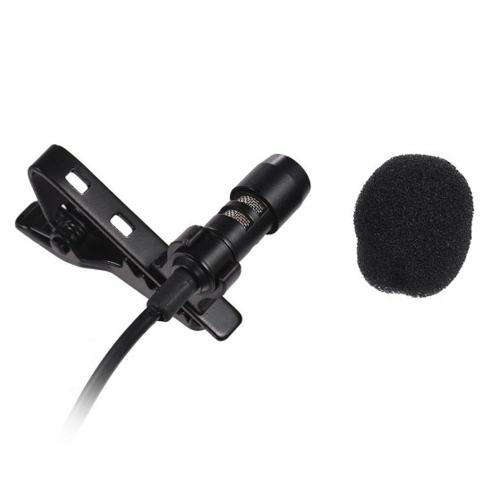 Mini Tie Lapel Clip-on Wired Microphone Mic 3.5mm Plug for Smartphone PC Laptop Chatting Singing Karaoke with Carry Case Mini Tie Lapel Clip-on Wired Microphone Mic 3.5mm Plug for Smartphone PC Laptop Chatting Singing Karaoke with Carry Case