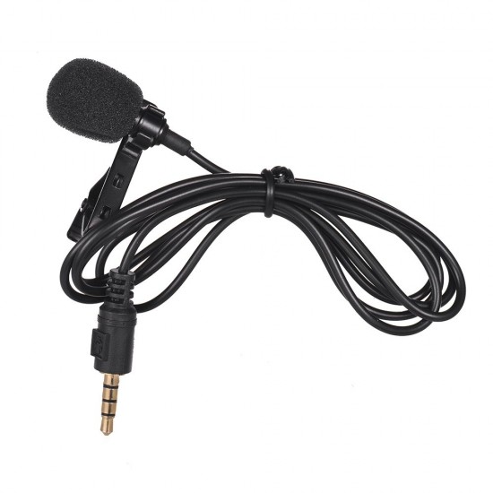 Mini Tie Lapel Clip-on Wired Microphone Mic 3.5mm Plug for Smartphone PC Laptop Chatting Singing Karaoke with Carry Case Mini Tie Lapel Clip-on Wired Microphone Mic 3.5mm Plug for Smartphone PC Laptop Chatting Singing Karaoke with Carry Case