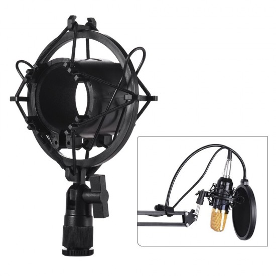 Univerdal Condenser Microphone Mic Shock Mount Holder Bracket Plastic Anti-vibration for On-line Broadcasting Studio Music Recording Univerdal Condenser Microphone Mic Shock Mount Holder Bracket Plastic Anti-vibration for On-line Broadcasting Studio Music Recording