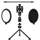 Mini Desktop Microphone Tripod Stand with Shock Mount Mic Holder Pop Filter for Studio Recording Online Broadcasting Chatting Singing Meeting Mini Desktop Microphone Tripod Stand with Shock Mount Mic Holder Pop Filter for Studio Recording Online Broadcasting Chatting Singing Meeting