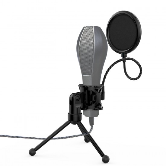 Mini Desktop Microphone Tripod Stand with Shock Mount Mic Holder Pop Filter for Studio Recording Online Broadcasting Chatting Singing Meeting Mini Desktop Microphone Tripod Stand with Shock Mount Mic Holder Pop Filter for Studio Recording Online Broadcasting Chatting Singing Meeting