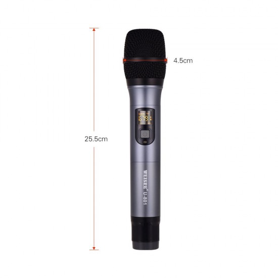 UHF Handheld Wireless Microphone Mic with Mini Receiver 50 Channels for Karaoke Business Meeting Speech Home Entertainment UHF Handheld Wireless Microphone Mic with Mini Receiver 50 Channels for Karaoke Business Meeting Speech Home Entertainment