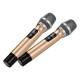 Portable UHF Wireless Microphone Mic System with 1 Receiver and 2 Handheld Microphones for Karaoke Business Meeting Speech Live Performance Tour Guiding Portable UHF Wireless Microphone Mic System with 1 Receiver and 2 Handheld Microphones for Karaoke Business Meeting Speech Live Performance Tour Guiding
