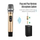 Portable UHF Wireless Microphone Mic System with 1 Receiver and 2 Handheld Microphones for Karaoke Business Meeting Speech Live Performance Tour Guiding Portable UHF Wireless Microphone Mic System with 1 Receiver and 2 Handheld Microphones for Karaoke Business Meeting Speech Live Performance Tour Guiding