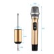 Portable UHF Wireless Microphone Mic System with 1 Receiver and 2 Handheld Microphones for Karaoke Business Meeting Speech Live Performance Tour Guiding Portable UHF Wireless Microphone Mic System with 1 Receiver and 2 Handheld Microphones for Karaoke Business Meeting Speech Live Performance Tour Guiding
