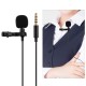 Professional Clip-On Microphone 3.5mm Audio Plug for Smartphones Comes with 2 Meters Extension Wire Professional Clip-On Microphone 3.5mm Audio Plug for Smartphones Comes with 2 Meters Extension Wire