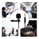 Professional Clip-On Microphone 3.5mm Audio Plug for Smartphones Comes with 2 Meters Extension Wire Professional Clip-On Microphone 3.5mm Audio Plug for Smartphones Comes with 2 Meters Extension Wire