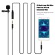 Professional Clip-On Microphone 3.5mm Audio Plug for Smartphones Comes with 2 Meters Extension Wire Professional Clip-On Microphone 3.5mm Audio Plug for Smartphones Comes with 2 Meters Extension Wire