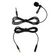 Professional Clip-On Microphone 3.5mm Audio Plug for Smartphones Comes with 2 Meters Extension Wire Professional Clip-On Microphone 3.5mm Audio Plug for Smartphones Comes with 2 Meters Extension Wire