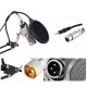 Professional Studio Broadcasting Recording Condenser Microphone Mic Kit Set 3.5mm with Shock Mount Adjustable Suspension Scissor Arm Stand Mounting Clamp Pop Filter Mic Clip Professional Studio Broadcasting Recording Condenser Microphone Mic Kit Set 3.5mm with Shock Mount Adjustable Suspension Scissor Arm Stand Mounting Clamp Pop Filter Mic Clip