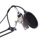 Professional Studio Broadcasting Recording Condenser Microphone Mic Kit Set 3.5mm with Shock Mount Adjustable Suspension Scissor Arm Stand Mounting Clamp Pop Filter Mic Clip Professional Studio Broadcasting Recording Condenser Microphone Mic Kit Set 3.5mm with Shock Mount Adjustable Suspension Scissor Arm Stand Mounting Clamp Pop Filter Mic Clip