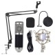 Professional Studio Broadcasting Recording Condenser Microphone Mic Kit Set 3.5mm with Shock Mount Adjustable Suspension Scissor Arm Stand Mounting Clamp Pop Filter Mic Clip Professional Studio Broadcasting Recording Condenser Microphone Mic Kit Set 3.5mm with Shock Mount Adjustable Suspension Scissor Arm Stand Mounting Clamp Pop Filter Mic Clip