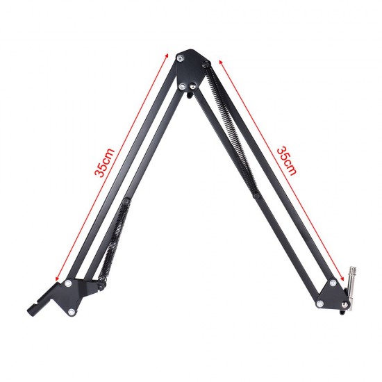 Professional Studio Broadcasting Recording Condenser Microphone Mic Kit Set 3.5mm with Shock Mount Adjustable Suspension Scissor Arm Stand Mounting Clamp Pop Filter Mic Clip Professional Studio Broadcasting Recording Condenser Microphone Mic Kit Set 3.5mm with Shock Mount Adjustable Suspension Scissor Arm Stand Mounting Clamp Pop Filter Mic Clip