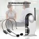 UHF Wireless Microphone System with Dual Headset Microphones and Receiver with 6.35mm Audio Cable for Video Interview Broadcast Teaching UHF Wireless Microphone System with Dual Headset Microphones and Receiver with 6.35mm Audio Cable for Video Interview Broadcast Teaching