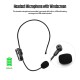 UHF Wireless Microphone System with Dual Headset Microphones and Receiver with 6.35mm Audio Cable for Video Interview Broadcast Teaching UHF Wireless Microphone System with Dual Headset Microphones and Receiver with 6.35mm Audio Cable for Video Interview Broadcast Teaching