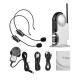 UHF Wireless Microphone System with Dual Headset Microphones and Receiver with 6.35mm Audio Cable for Video Interview Broadcast Teaching UHF Wireless Microphone System with Dual Headset Microphones and Receiver with 6.35mm Audio Cable for Video Interview Broadcast Teaching