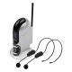 UHF Wireless Microphone System with Dual Headset Microphones and Receiver with 6.35mm Audio Cable for Video Interview Broadcast Teaching UHF Wireless Microphone System with Dual Headset Microphones and Receiver with 6.35mm Audio Cable for Video Interview Broadcast Teaching