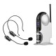 UHF Wireless Microphone System with Dual Headset Microphones and Receiver with 6.35mm Audio Cable for Video Interview Broadcast Teaching UHF Wireless Microphone System with Dual Headset Microphones and Receiver with 6.35mm Audio Cable for Video Interview Broadcast Teaching