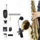 UHF Wireless Cardioid Condenser Microphone Clip-on Musical Instrument Mic for Saxophone Trumpets Clarinet UHF Wireless Cardioid Condenser Microphone Clip-on Musical Instrument Mic for Saxophone Trumpets Clarinet