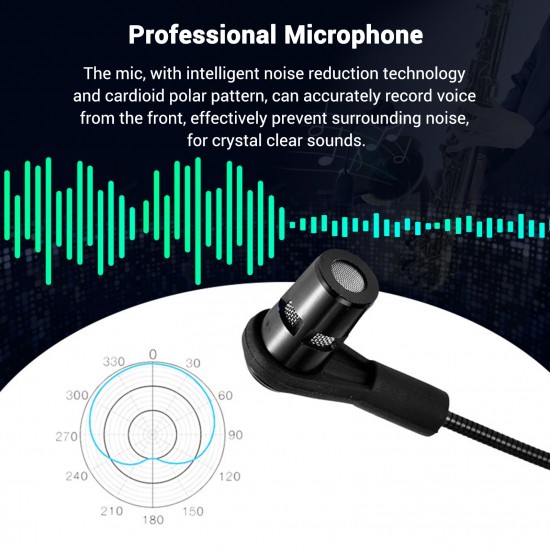 UHF Wireless Cardioid Condenser Microphone Clip-on Musical Instrument Mic for Saxophone Trumpets Clarinet UHF Wireless Cardioid Condenser Microphone Clip-on Musical Instrument Mic for Saxophone Trumpets Clarinet