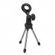 Foldable Desktop Microphone Tripod Stand 5/8 Inch Threaded Mount Portable Microphone Desktop Support Rotatable Mic Holder for Live Stream Conferences Lectures Meetings Foldable Desktop Microphone Tripod Stand 5/8 Inch Threaded Mount Portable Microphone Desktop Support Rotatable Mic Holder for Live Stream Conferences Lectures Meetings