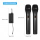 Portable UHF Microphone Set with Dual Handheld Microphones Rechargeable Receiver Frequency Modulation Plug-and-Play Dynamic Microphone Suitable for Home Entertainment Speech Live Streaming Video Recording Portable UHF Microphone Set with Dual Handheld Microphones Rechargeable Receiver Frequency Modulation Plug-and-Play Dynamic Microphone Suitable for Home Entertainment Speech Live Streaming Video Recording