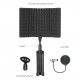 Microphone Isolation Screen with High-Density Absorbing Sponge 3-Panel Foldable Windshield Mini Wind Screen Board Sound Insulation Cover for Recording Studio Sound Absorbing Recording Equipment with Tripod Pop Filter Microphone Stand Microphone Isolation Screen with High-Density Absorbing Sponge 3-Panel Foldable Windshield Mini Wind Screen Board Sound Insulation Cover for Recording Studio Sound Absorbing Recording Equipment with Tripod Pop Filter Microphone Stand