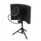 Microphone Isolation Screen with High-Density Absorbing Sponge 3-Panel Foldable Windshield Mini Wind Screen Board Sound Insulation Cover for Recording Studio Sound Absorbing Recording Equipment with Tripod Pop Filter Microphone Stand Microphone Isolation Screen with High-Density Absorbing Sponge 3-Panel Foldable Windshield Mini Wind Screen Board Sound Insulation Cover for Recording Studio Sound Absorbing Recording Equipment with Tripod Pop Filter Microphone Stand