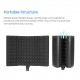 Microphone Isolation Screen with High-Density Absorbing Sponge 3-Panel Foldable Windshield Mini Wind Screen Board Sound Insulation Cover for Recording Studio Sound Absorbing Recording Equipment with Tripod Pop Filter Microphone Stand Microphone Isolation Screen with High-Density Absorbing Sponge 3-Panel Foldable Windshield Mini Wind Screen Board Sound Insulation Cover for Recording Studio Sound Absorbing Recording Equipment with Tripod Pop Filter Microphone Stand