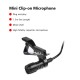 Mini Clip-on Microphone Clipper Microphone Condenser Mic for Recording Karaoke News Interviews Teaching Speech Mini Clip-on Microphone Clipper Microphone Condenser Mic for Recording Karaoke News Interviews Teaching Speech