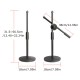 Dual Purpose Desktop Microphone Stand with Anti-slip Metal Base and 2 Mic Clips Adjustable Mic Stand Boom Arm Microphones Desk Bracket for Speech Meeting Live Stream Sing Voice Recording Dual Purpose Desktop Microphone Stand with Anti-slip Metal Base and 2 Mic Clips Adjustable Mic Stand Boom Arm Microphones Desk Bracket for Speech Meeting Live Stream Sing Voice Recording