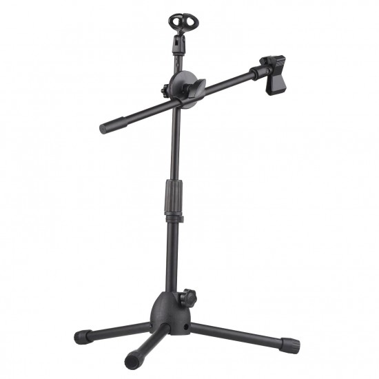 Dual Purpose Microphone Tripod Stand with 2 Mic Clips Adjustable Mic Stand Boom Arm Microphones Desk Floor Bracket for Speech Meeting Live Stream Sing Voice Recording Dual Purpose Microphone Tripod Stand with 2 Mic Clips Adjustable Mic Stand Boom Arm Microphones Desk Floor Bracket for Speech Meeting Live Stream Sing Voice Recording