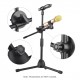 Dual Purpose Microphone Tripod Stand with 2 Mic Clips Adjustable Mic Stand Boom Arm Microphones Desk Floor Bracket for Speech Meeting Live Stream Sing Voice Recording Dual Purpose Microphone Tripod Stand with 2 Mic Clips Adjustable Mic Stand Boom Arm Microphones Desk Floor Bracket for Speech Meeting Live Stream Sing Voice Recording