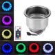 Cup Holder RGB LED Light Drink Cup Holder Remote Control Stainless Steel for Marine Boat Car Truck RV Cup Holder RGB LED Light Drink Cup Holder Remote Control Stainless Steel for Marine Boat Car Truck RV