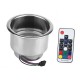 Cup Holder RGB LED Light Drink Cup Holder Remote Control Stainless Steel for Marine Boat Car Truck RV Cup Holder RGB LED Light Drink Cup Holder Remote Control Stainless Steel for Marine Boat Car Truck RV