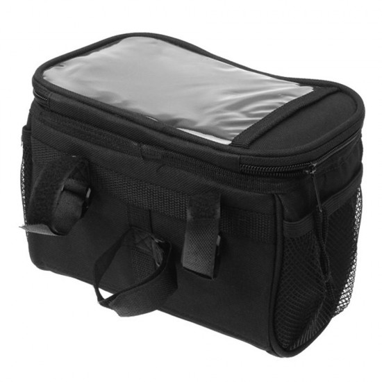 Reflective Bicycle Handlebar Basket Insulated Cooler Bag Outdoor Cycling Mountain Bike Front Tube Bag Pack Reflective Bicycle Handlebar Basket Insulated Cooler Bag Outdoor Cycling Mountain Bike Front Tube Bag Pack