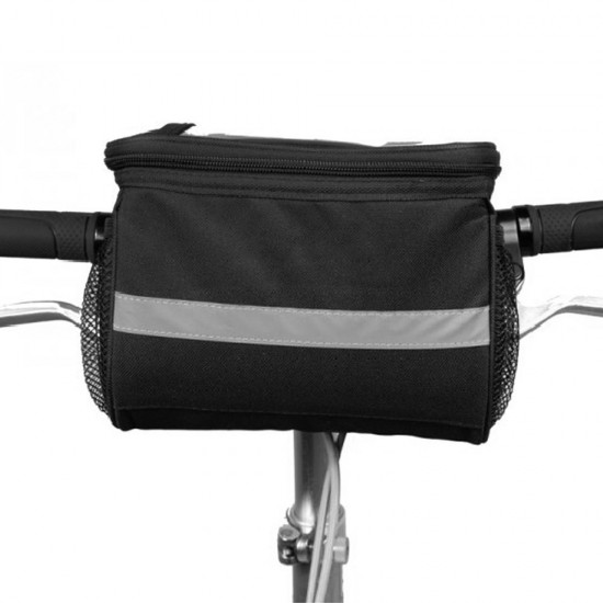 Reflective Bicycle Handlebar Basket Insulated Cooler Bag Outdoor Cycling Mountain Bike Front Tube Bag Pack Reflective Bicycle Handlebar Basket Insulated Cooler Bag Outdoor Cycling Mountain Bike Front Tube Bag Pack